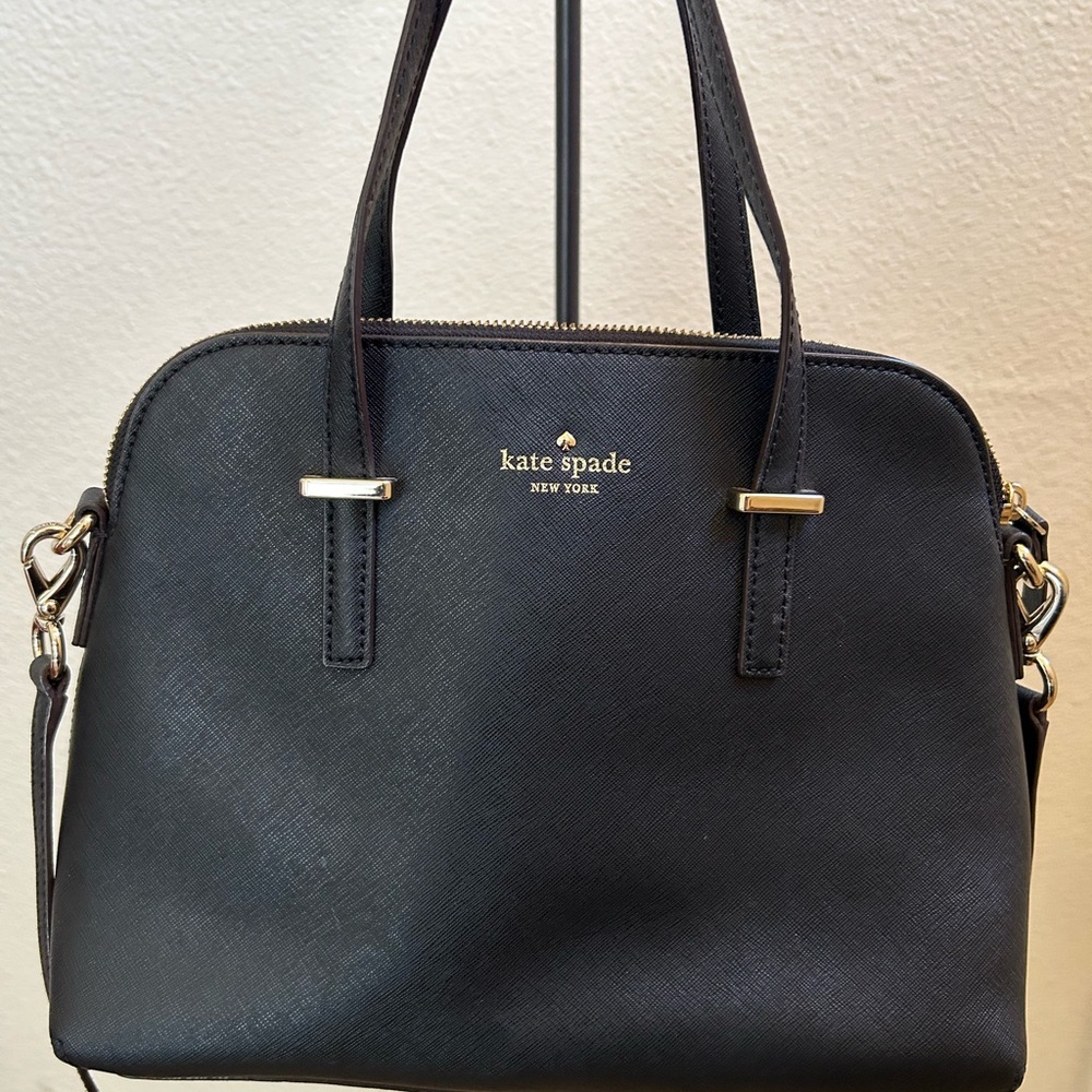Kate Spade Black Leather Handbag - Picture 2 of 6